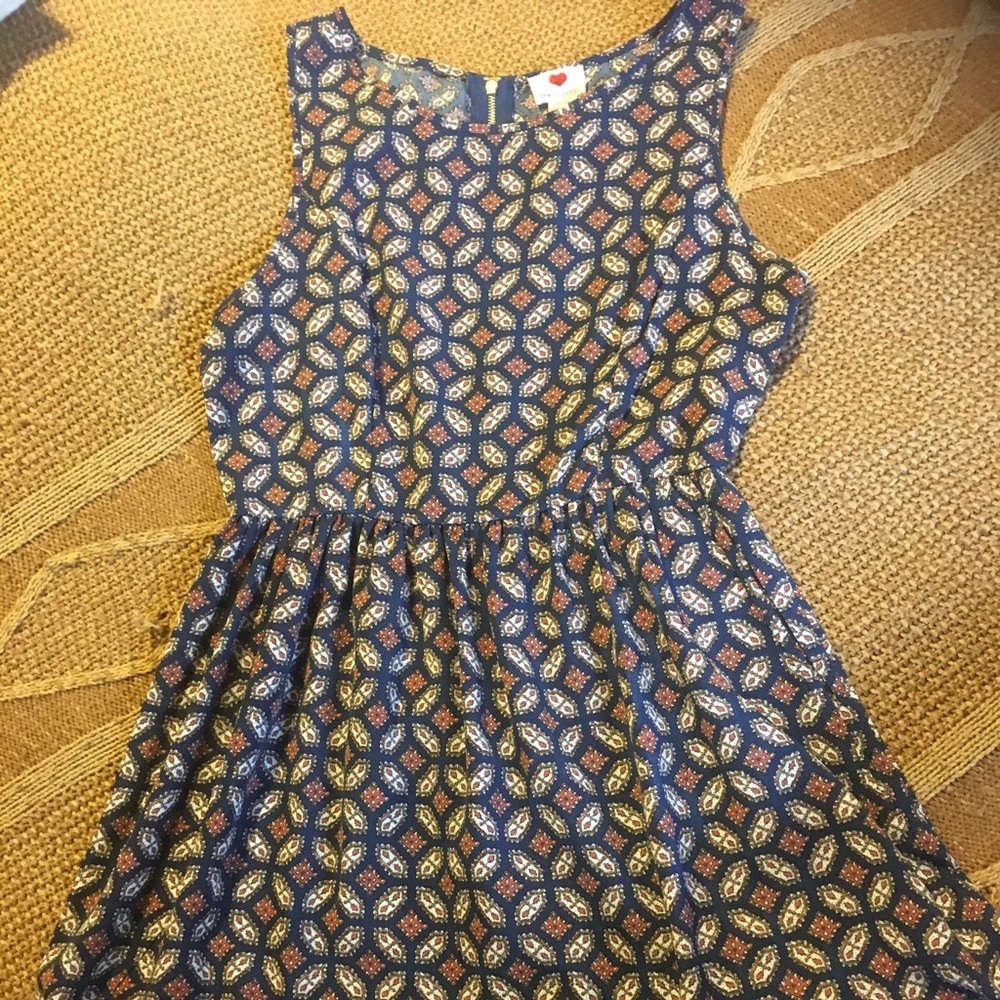 Sleeveless dress navy